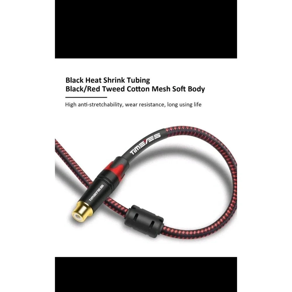TIMEYES 3M Female RCA to XLR Cable Cord, 10FT RCA Plug to XLR